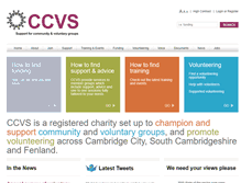 Tablet Screenshot of cambridgecvs.org.uk